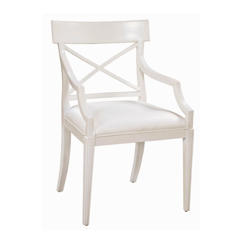 Regency Crossback Arm Chair, White